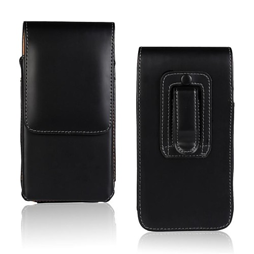 Solid Color Light Surface PU Leather Case with Waist Clip for Samsung Galaxy S5 Mini