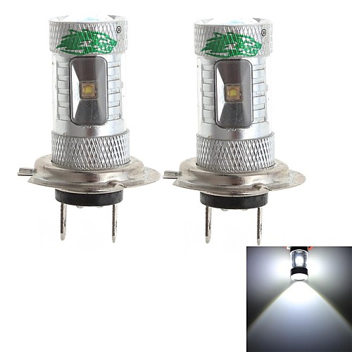 zweihnder h7 30w 2800lm 6000-6500K 6x3535 SMD LED белый свет лампы для автомобилей Foglight (12-24, 2 шт)