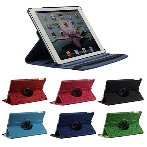 9.7 Inch  360 Degree Rotation Faerie Pattern Case with Stand for iPad 2/3/4(Assorted Colors)