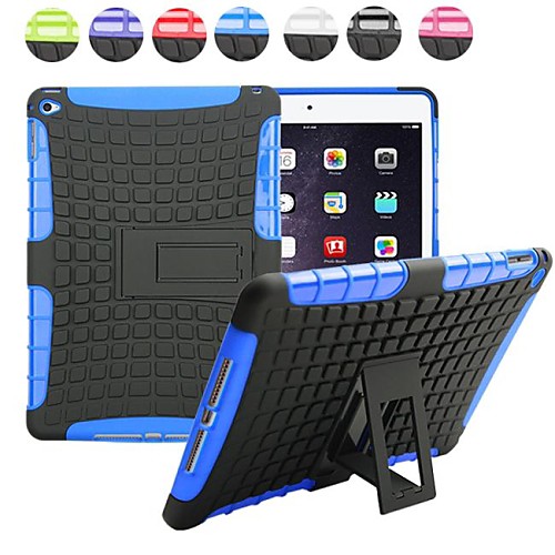 Two-in-One Tire Grain Design PC and Silicone Case with Stand for iPad Air 2 (Assorted Colors)