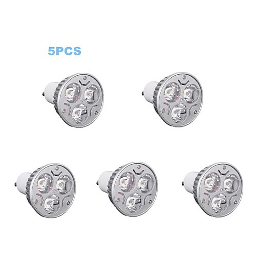 5pcs GU10 32W 350-400LM 6000-6500K Cool White Color Support Dimmable Light LED Spot Bulb(220V)