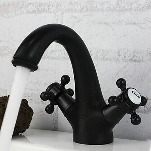 Traditional Centerset Ceramic Valve Two Handles One Hole with Oil-rubbed Bronze Bathroom Sink Faucet Bath Taps
Traditional Centerset Ceramic Valve Two Handles One Hole with Oil-rubbed Bronze Bathroom Sink Faucet Bath Taps