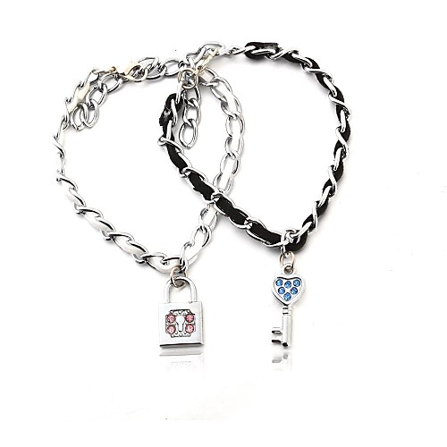 Lock the Loving Zinc Alloy Couple Bracelet