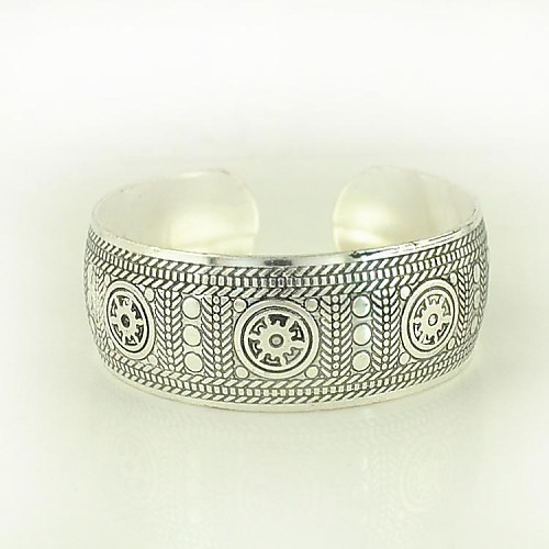 1PCS Fashion Carved Silver Bracelet N0.2