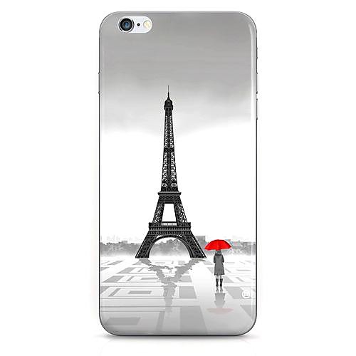 Eiffel Tower Girl Pattern Hard Case Cove for iPhone 6