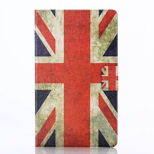 British Flag Pattern PU Leahter Full Body Cover with Stand and Card Slot for Samsung Tab S 8.4 T700