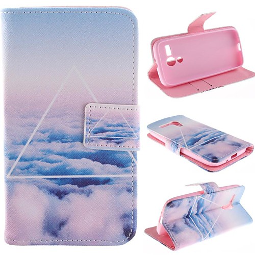 Only Beautiful Cloud Design PU Leather Case Cover with Stand and Card Slot for Motorola MOTO G