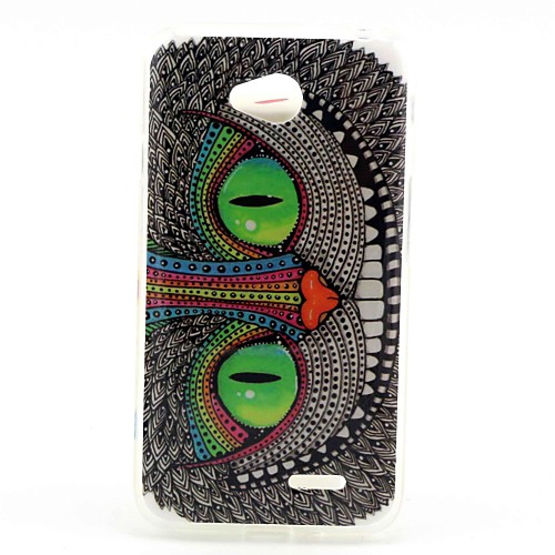 Cat  Pattern TPU Soft Back Cover for LG L90