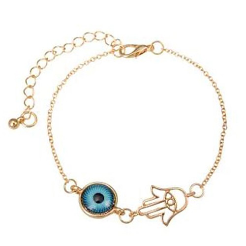 Cute Fashion Punk Hamsa Evil Eye Bracelets(1pc)