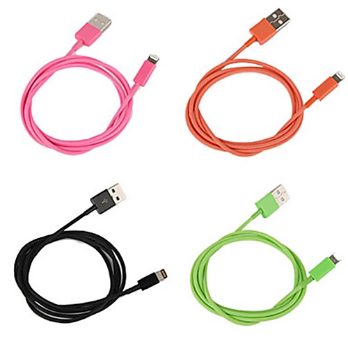 USB до 8-контактный зарядки кабель синхронизации данных для Iphone 5 / 5s / 5с / 6 / Ipad Mini / воздух / сетчатку (разных цветов)