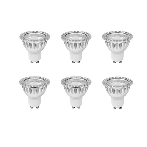 duxlite 6шт затемнения GU10 6 Вт (= галоген 50w) крик>80 1xcob 540lm 3000k теплый белый привели пятно лампы (AC 220-240В)