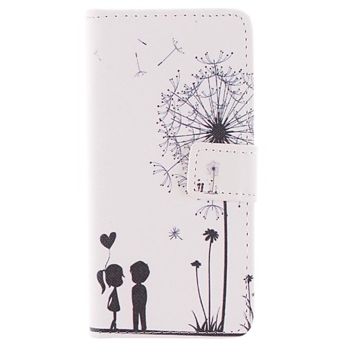 Dandelion and the Design of Lovers PU Full Body Case with Stand with Card Slot for iPhone 6