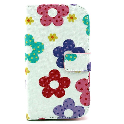 FLOWER Pattern PU Leather Full Body Case with Stand for Galaxy Grand Neo I9060