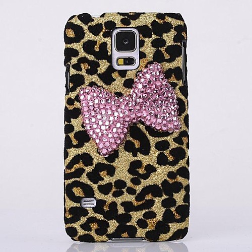 Pearl Bowknot Leopard Back Cover Case for SAMSUNG Galaxy S5 I9600(Assorted Colors)