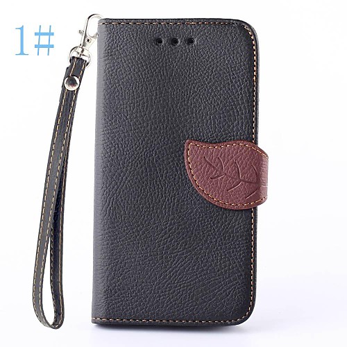 Leaves Pattern PU Leather Full Body Cover for LG G2 Mini  (Assorted Color)