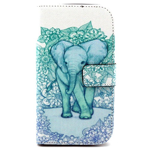 Elephant Pattern PU Leather Full Body Case with Stand for Galaxy Grand Neo I9060