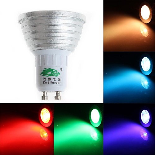 zweihnder gu10 3w 250LM 450-700nm 1xled RGB свет прожектора (AC 85-265V)