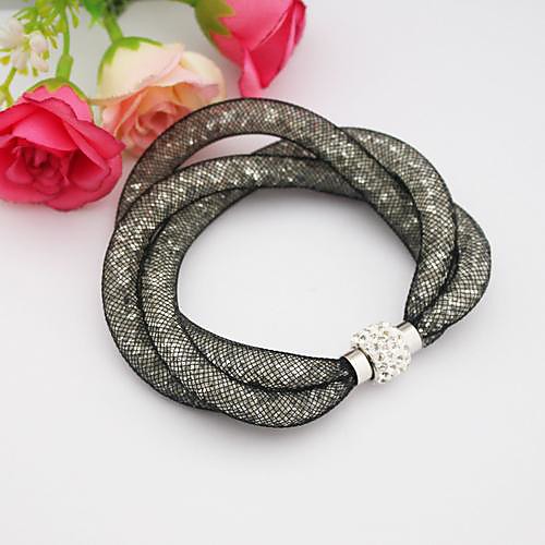 Fashion Multilayer   Drill Magnet  Handmade Bracelet