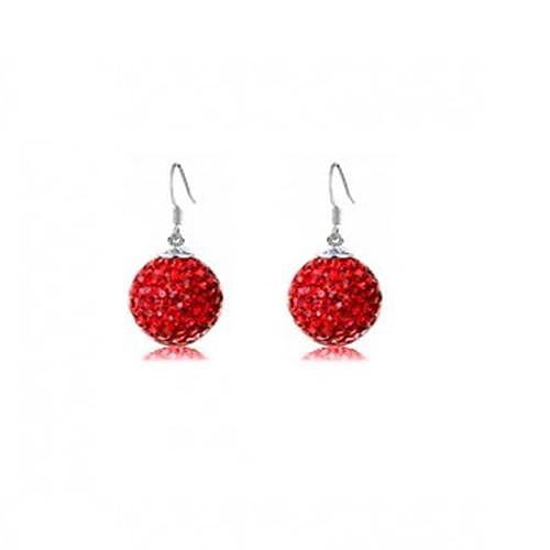 Lureme Fashion Candy Color Shangrila Round Bur Alloy Drop Earring