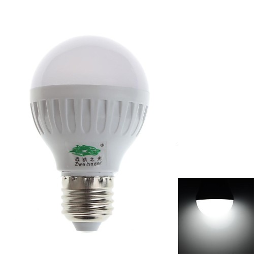 Лампы с теплым белым светом, E27 5W 480LM 5500-6000K 18x2835 SMD,(100-240V)