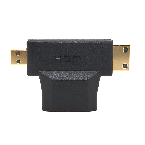 Женский HDMI на Mini HDMI и микро HDMI адаптер бесплатная доставка