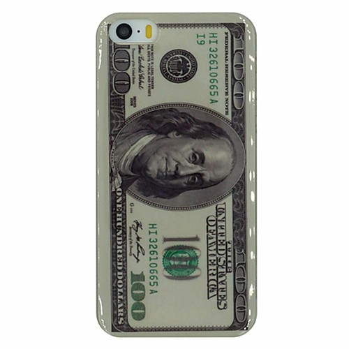 US Dollar Pattern PC Hard Back Cover Case for iPhone 5/5S