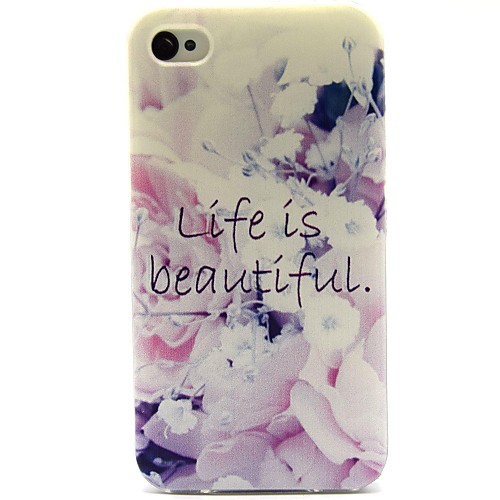 The Good Life Pattern TPU Soft Case for iPhone 4/4S