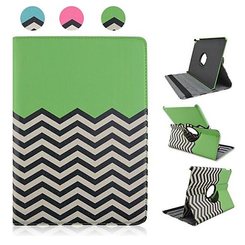 Wave Grain Design PU Leather Full Body Case with Stand for iPad Air 2 (Assorted Colors)