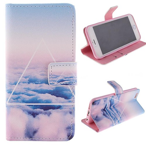 Only Beautiful Cloud Design PU Full Body Case with Stand with Card Slot for iPhone 6