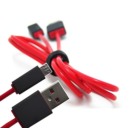 0,9 м 3 фута Micro USB быстрая зарядка шнур для Сони HTC Samsung S3 / S4 / S5 бьет таблетку красный