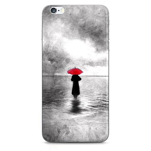 Umbrella Girl in The Sea Pattern Hard Case Cove for iPhone 6