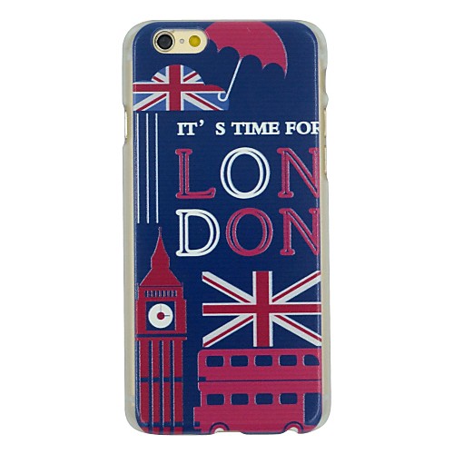 Embossed Cartoon London Pattern PC Hard Back Cover Case for iPhone 6