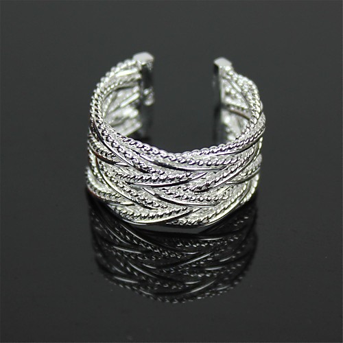 Vines Style 925 Silver Ring - Silver