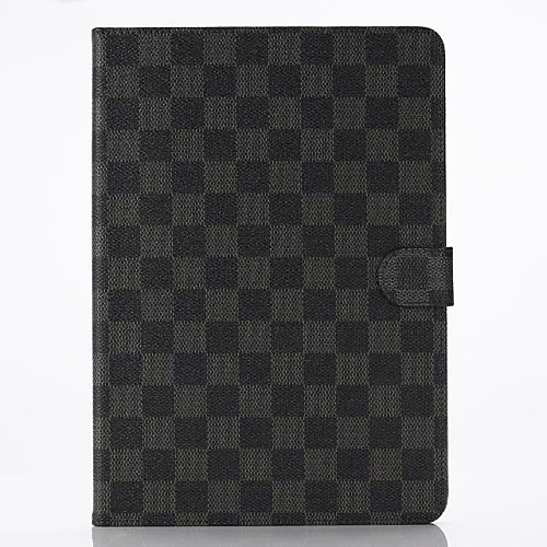 Grid Pattern PU Leather Cases with Stand for iPad Air 2 (Assorted Colors)