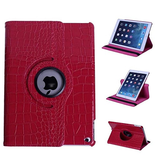 Crocodile Style 360 Degree Rotating Stand Leather Case for iPad Air 2 (Assorted Colors)