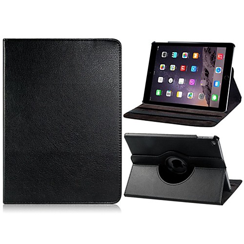 Lichee Pattern 360° Rotating Faux Leather Flip Case with Mount Stand for iPad 6/ iPad Air 2(Assorted Colors)