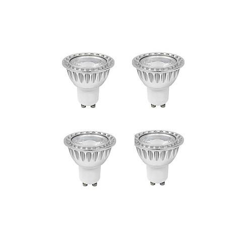 duxlite 4шт затемнения GU10 7W (= галоген 65w) крик>80 1xcob 630lm 3000k теплый белый привели пятно лампы (AC 220-240В)