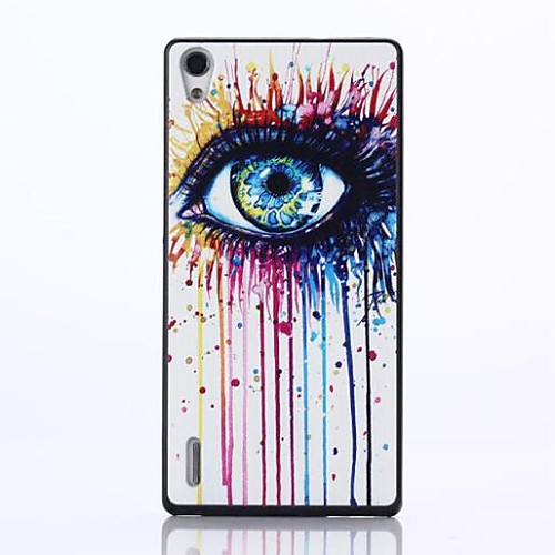 Graffiti Eye Pattern PC Hard Back Case for Huawei Ascend P7