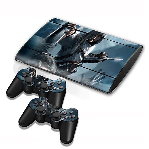 PS3 Slim 4000 консоли защитный стикер кожи наклейка контроллер кожи