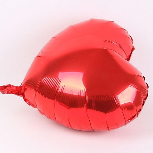 50 шт 10 дюймовые алюминиевые фильм шар сердце (цвета случайным)