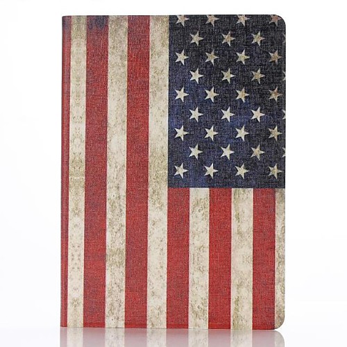 American Flag Design Full Body Case Cover with Stand for iPad Air 2