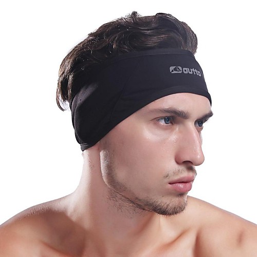 Men's Black Thermal Fleece Protective Headband Warmer