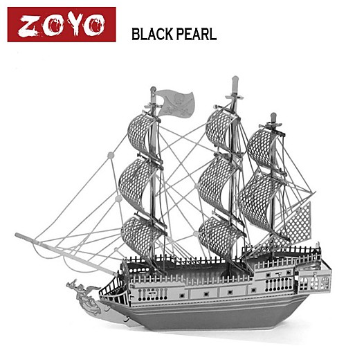 ZOYO Black Pearl Ship DIY 3D Laser Cut Models Puzzle