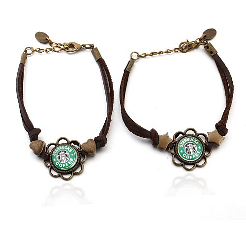 Time Gem Starbucks Coffee Couple Bracelet