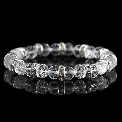 Classic Abacus- Shaped Crystal Bracelet (1Pc)