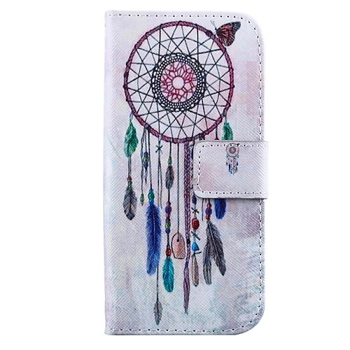 Wind Chimes PU Leather Full Body Cover with Stand and Card Slot for HTC One M8 Mini