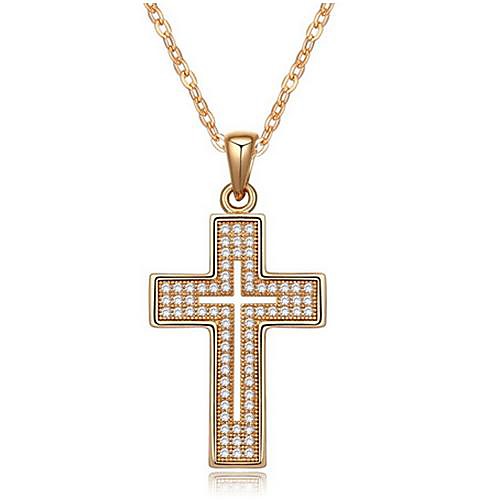 женская циркон AAA микро - любовь креста подвески ожерелья