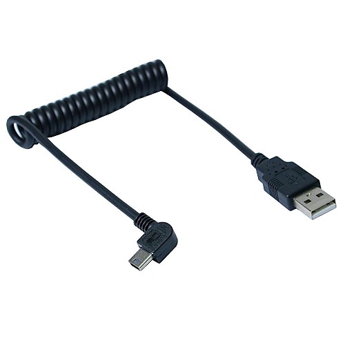 1м 5pin типа мини-USB мужчина прямоугольный 90 градусов к USB 2.0 мужчина заряд данные стрейч кабеля