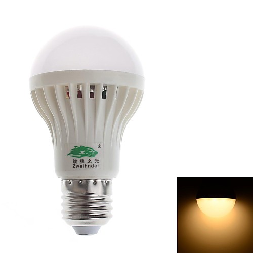 Лампы с теплым белым светом, E27 5W 480LM 3000-3500K 10x5730 SMD, (100-240V)