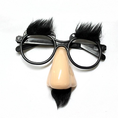 

Funny Elder's Glasses Nose / Brow - Beige Black